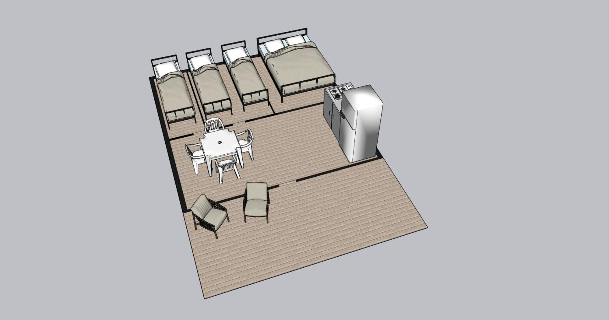 Easyatent Safari Tent Lanterna Červar-Porat Стая снимка